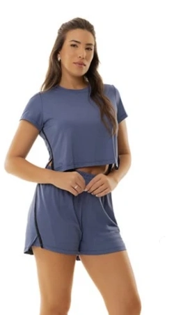 SHORT DUPLO DRY TECH COM PROTEÇÃO UV  ESTILO DO CORPO