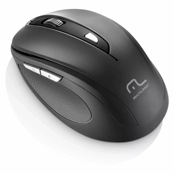 Mouse Sem Fio Multilaser 2.4Ghz Comfort 6 Botoes Preto - MO237