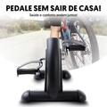Mini Bike Ergométrica Fisioterapia Bicicleta Preta Slim