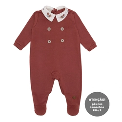 Macacão Manga Longa Masculino Gola Bipartida Suedine Masculino - Racer