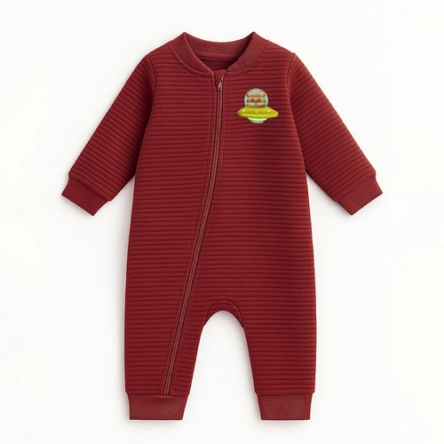 Macacão Matelassê Ursinho na Nave- Masculino