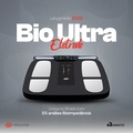 Balança Inteligente Bioimpedância Digital Corporal Relaxshop Bio Ultra Preta c/ Eletrodos – 55 Análises, Bluetooth
