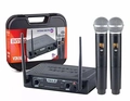Microfone Sem Fio de Mao Duplo Uhf Dvs100dm Vokal