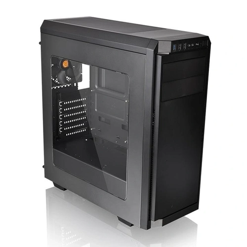 Gabinete Gamer Thermaltake V100 Window, Mid Tower, Lateral em Vidro, 1x fan, Black - CA-1K7-00M1WN-00