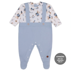 Macacão Manga Curta Sobreposto Suedine Masculino - Brinquedos Masculinos