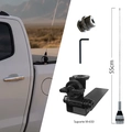 Kit Antena VHF M-300C 1/4 Onda + Suporte M-650 para Veículos / Caminhonetes – Alta Performance e Durabilidade