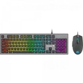 Kit Teclado + Mouse Gamer Fortrek Rainbow Ranger Grafite Rgb