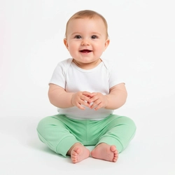 Mijão 100% Algodão Bebê Taita Unissex - Verde