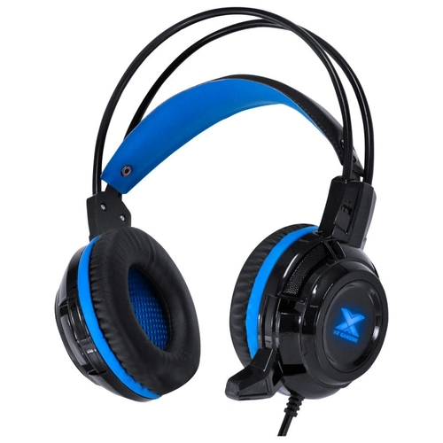 Fone de Ouvido Headset Gamer Taranis V2 P2 Com Microfone - Preto e Azul