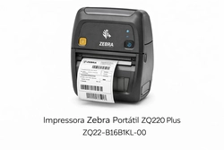 Impressora Zebra Portátil Zq220 Plus Zq22-b16b1kl-00