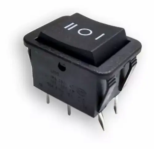 Chave Gangorra Liga/desliga/liga Kcd4-203rn Preta