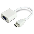 Cabo Conversor Hdmi Para Vga + Cabo De Audio Nwt Adap0038 Macho x Femea Branco