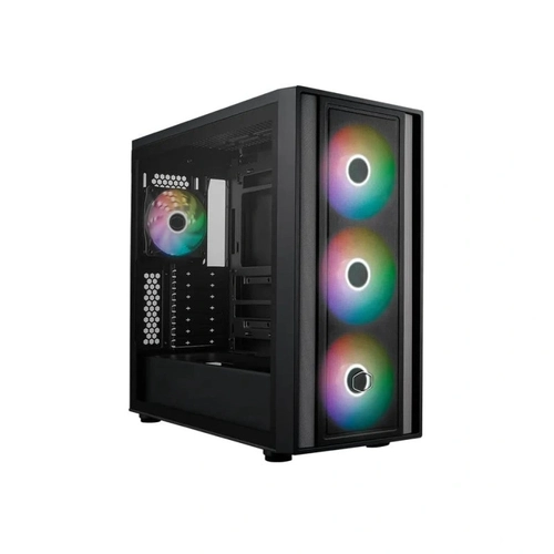Gabinete Cooler Master Masterbox 600 E-atx 4 Fans Argb Preto    Mb600-kgnn-s00