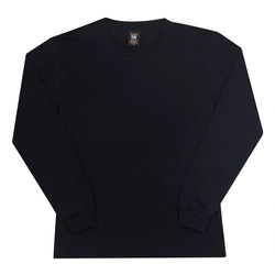 Camiseta Manga Longa com Punho Preto Randa Mundu - Menino