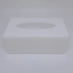 Caixa Luvas/Papel/máscara branca - Logo alto relevo inicial ou desenho