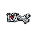 Patch I Love Airsoft (Bordado)