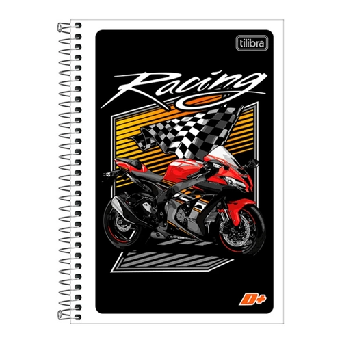 Caderno Espiral Capa Flexível 1/4 D+ 96 Folhas Masculino Tilibra