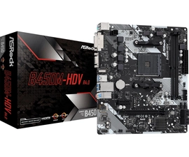 Placa Mãe Asrock Am4 B450m-hdv R4.0 M-atx 2xddr4 Dimm 64gb 2xusb2.0 4xusb3.1 Hdmi/dvi-d/d-sub 1xm.2 Rede Giga
