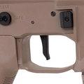 Rifle de Airsoft AEG M4 PDW Punisher 5 Silence  AEG Tan Gatinho Eletrônico (Poseidon)