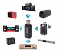 Receptor Áudio Bluetooth Usb P2 Stereo Adaptador Músicas