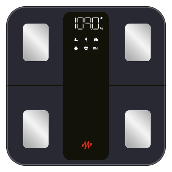 Balança Bioimpedância 25 Análises Corporais Bio Smart Relax Preta