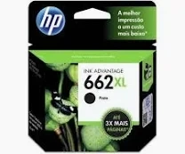 Cartucho Original HP 662XL Preto - 1516 / 2516 / 2546 / 2646 / 3516 / 3546 / 4646