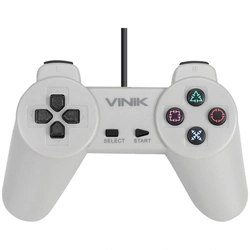 Controle Vinik Pc Usb Ps1/playstation 1 Cinza - Retrô