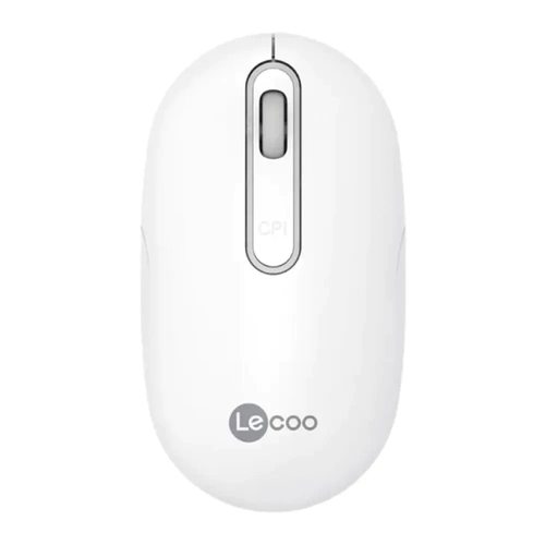 Mouse Sem Fio Recarregável Lenovo Lecoo Ws207 Branco