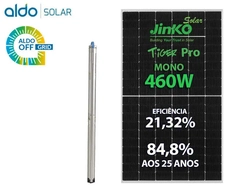 Gerador De Energia Solar Bomba Solar Solo Romagnole Bomba Solar Geb 1,84kwp Jinko Tiger Pro Mono 460w 2.750l/h 60m Ate 16.500l/dia