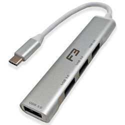 Hub Usb F3 4 Portas 3.0 Branco - JC-TYC-4USB 918