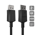 Cabo Displayport M para Displayport M 2.1 - Preto - 2m - Nylon Pcyes - Pdpn2-2