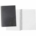 Caderneta Espiral Capa Dura Preta 64 Folhas (Tamoio)
