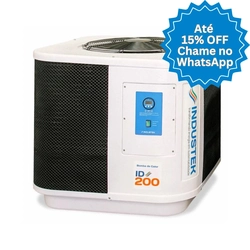 Aquecedor de Piscina Trocador/Bomba de Calor - ID200 Wi-Fi TRIF 380V - Industek