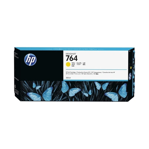 Cartucho De Tinta Hp 764 Amarelo Pluk 300 Ml C1q15a