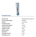 Tekbond Silicone Selante Pu40fix Cinza 387g