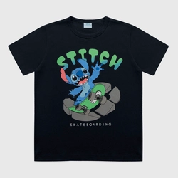 Camiseta Manga Curta Stitch Skateboarding Fakini Masculino