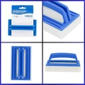 Kit Escova Curva 30cm Esponja De Mão Escova De Canto Piscina