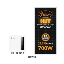 Gerador Edeltec Solar Solis 9,10 Kwp Mon. 220v Solo (6k/700w Bifacial)