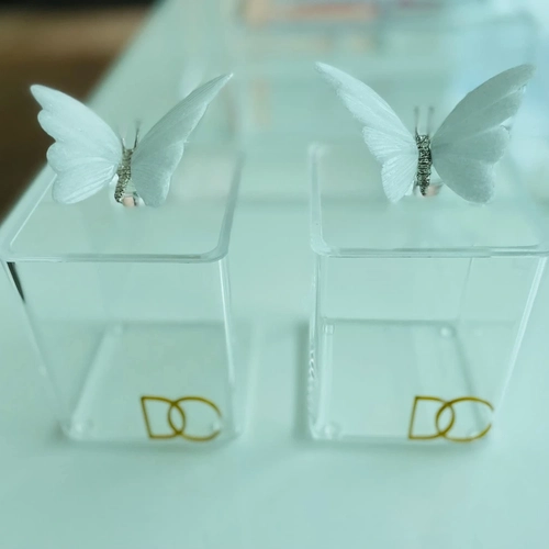 Porta Objetos Puxador Borboleta - Logo alto relevo inicial ou desenho