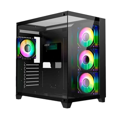 Gabinete Gamer Liketec Zeus Pro Glass, Mid-Tower, Vidro Temperado, Sem Fan, ATX, LC-CB3X3-ZEUS-2089
