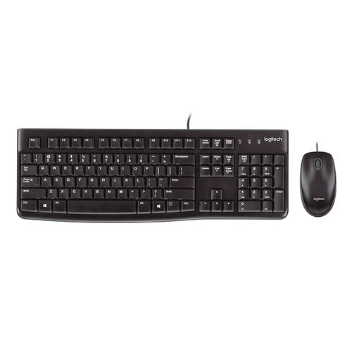Kit Teclado e Mouse Logitech MK120 Preto USB 920-004429-C