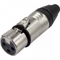 Conector Cannon Fêmea 3 Polos Metal Jccn0017 Storm - Pct / 10
