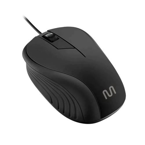Mouse Multilaser Com Fio 3 Botões Emborrachado - Mo222