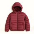 Jaqueta Puffer Peluciada com Capuz Grand Bazar - Feminina