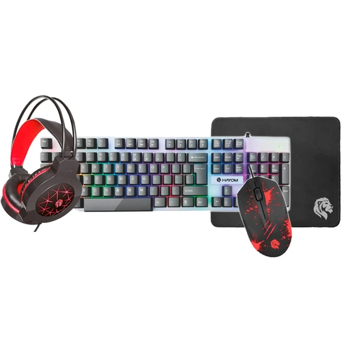 Combo Gamer Teclado/Mouse/Headset/Mousepad Tc3220 Hayom