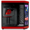 Gabinete Gamer Hyte Y70 Touch Infinite, mid Tower, s/fans, Display Touch 14,5, Black/Cherry - CS-HYTE-Y70-BC