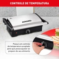 Grill Arno Dual Gnox Inox Com Abertura De 180° 127v