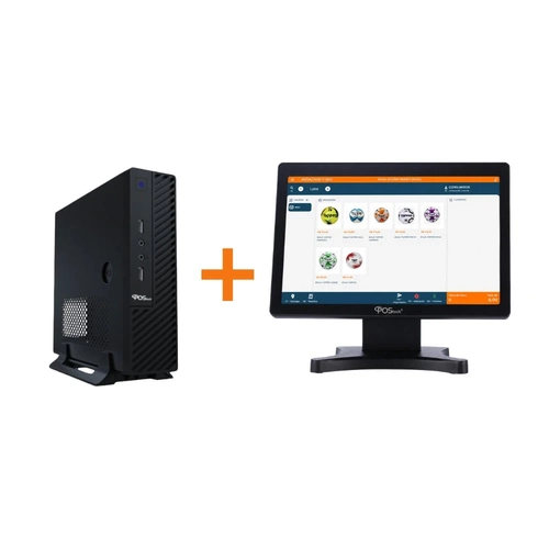 Kit PDV Completo – Sistema PDVx Advanced Plus + Desktop Postech Mirage 9 Windows 10 IOT + Monitor Postech Empire 17,3" Touch Com Pedestal