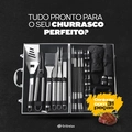 Kit Churrasco 31 Peças Aço Inox Com Maleta de Transporte Grillrelax