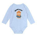 Body Manga Longa Snow Baby Azul Brandili - Masculino
